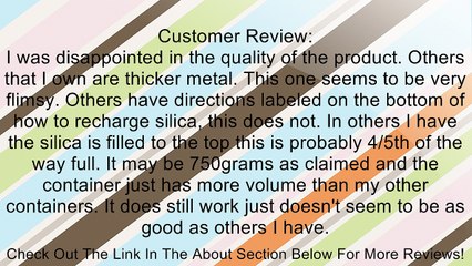 Lockdown Silica Gel (750 Grams) Review