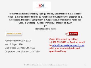 World Polyphthalamide Markert Forecast 2019 by Market Size and Key Players