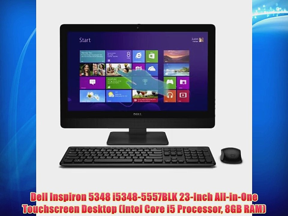 Dell Inspiron 5348 i5348-5557BLK 23-Inch All-in-One Touchscreen Desktop ...