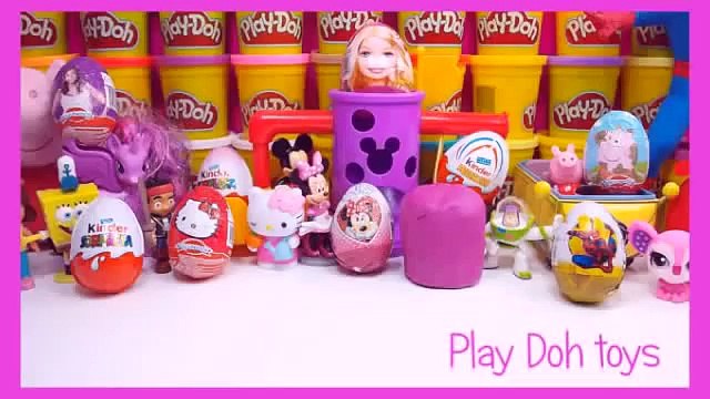 spiderman kinder surprise eggs violetta 3 play doh mlp peppa pig my little pony barbie