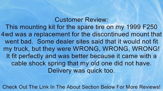 Ford 2L3Z-1A131-AA - SPARE WHEEL MOUNTING Review