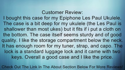 Musician's Gear Concert Ukulele Case Black Review