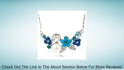 The Bule Flower Necklace for Womens Crystal Necklaces Gift Review