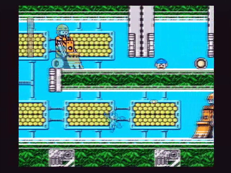 Mega Man 3 - Top Man's Stage Playthrough