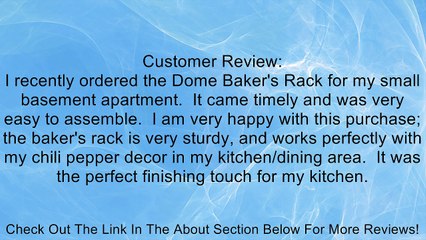 Southern Enterprises Dome Baker's Rack Review