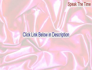 Speak The Time Download Free (Legit Download)