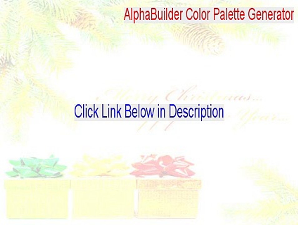 AlphaBuilder Color Palette Generator Free Download - Download Here