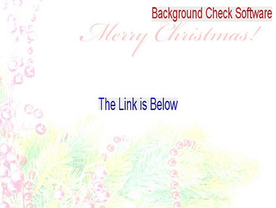 Background Check Software Full (Instant Download)
