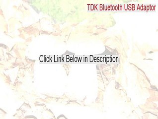 TDK Bluetooth USB Adaptor Key Gen (Free Download 2015)