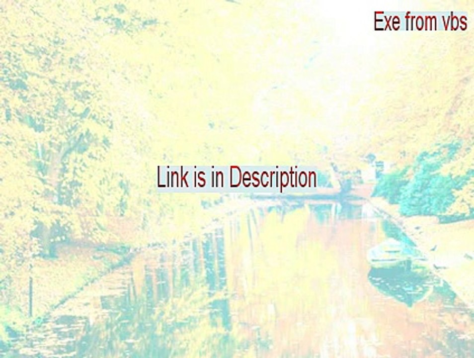 Exe from vbs Serial - exe from vbscript 1.3