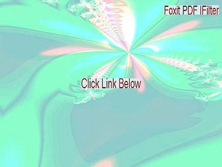 Foxit PDF IFilter(32 bit) Full Download (Legit Download 2015)