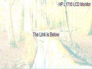 HP L1710 LCD Monitor Key Gen [Download Here 2015]