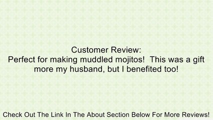 Artaste Stainless Steel Cocktail Muddler, 8-Inch Review