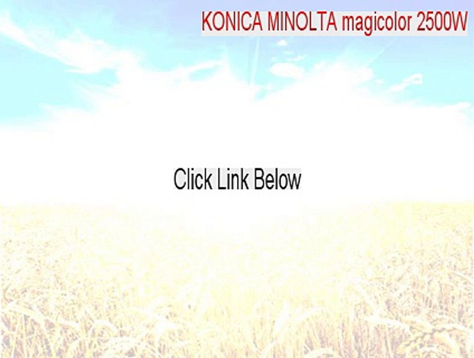 KONICA MINOLTA magicolor 2500W Full - Free Download