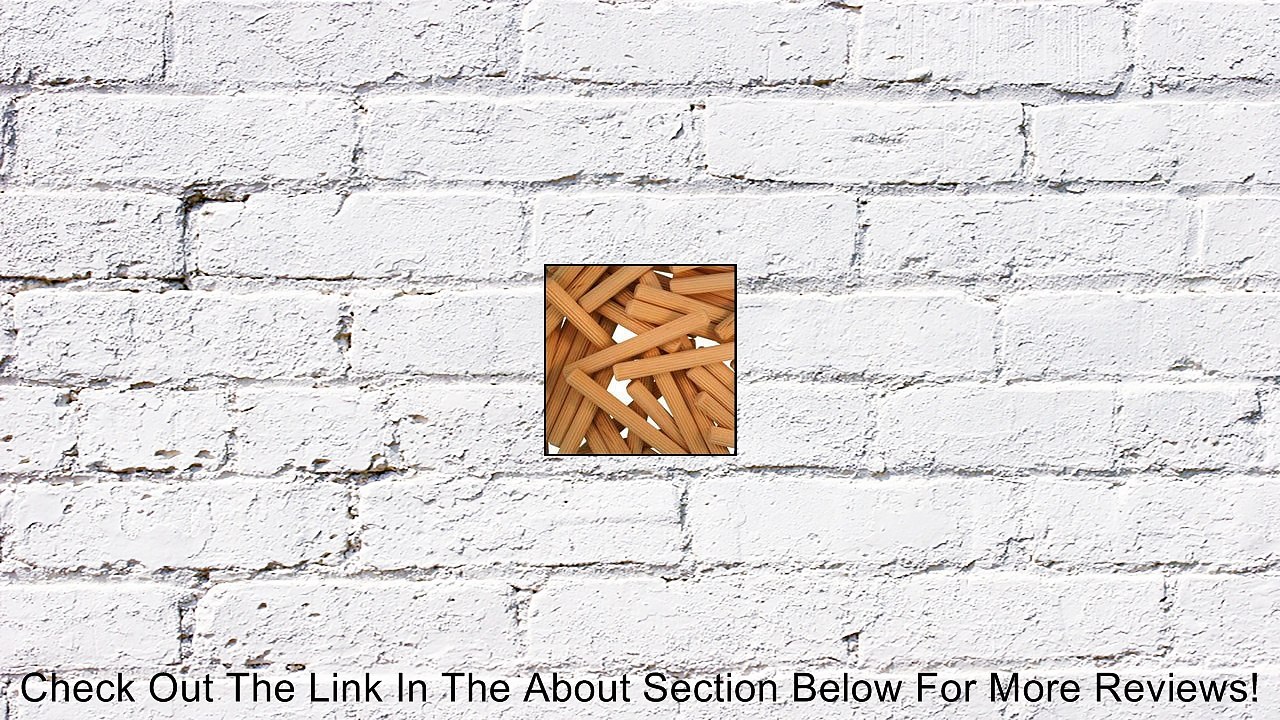 WIDGETCO 1/4" x 2-1/4" Wood Dowel Pins, Multi-Groove(QTY 250) Review