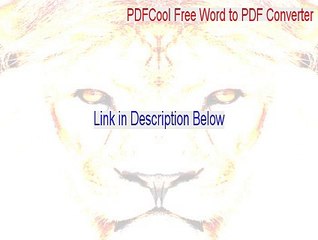 PDFCool Free Word to PDF Converter Crack [Legit Download 2015]