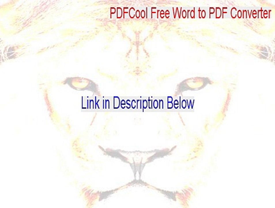 PDFCool Free Word to PDF Converter Crack [Legit Download 2015]