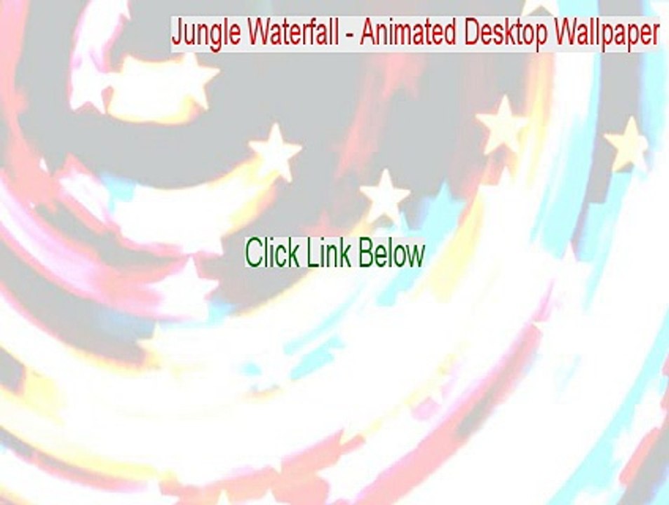 Jungle Waterfall - Animated Desktop Wallpaper Crack - Instant Download [2015]