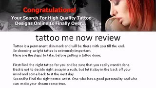Tattoo me now review
