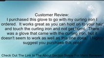 HSI PROFESSIONAL Heat Resistant Glove for Curling and flat iron. Black and red Review