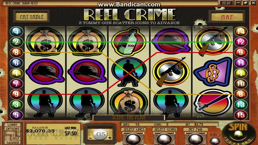 Free Reel Crime 1 Bank Heist Slot Machine Game Preview By