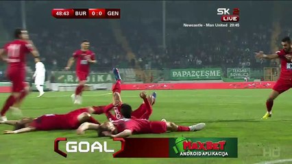 Mervan Celik 0:1 | Bursaspor - Genclerbirligi 04.03.2015 HD