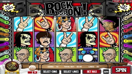 Rock On ™ free slots machine game preview by Slotozilla.com