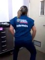 Enfermeira dança em hospital na Paraíba