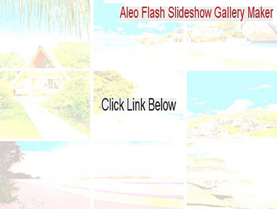 Aleo Flash Slideshow Gallery Maker Full (Instant Download)