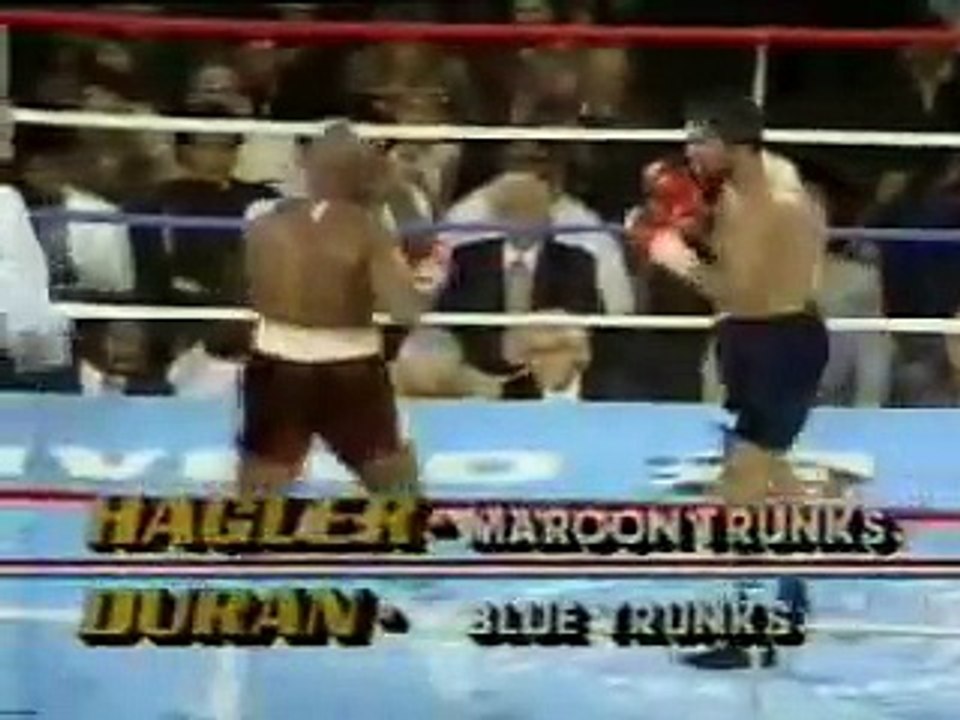 Marvin Hagler vs Roberto Duran Round 13