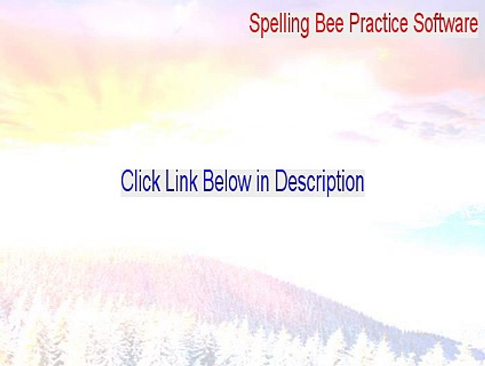 Spelling Bee Practice Software Keygen (Download Now 2015)