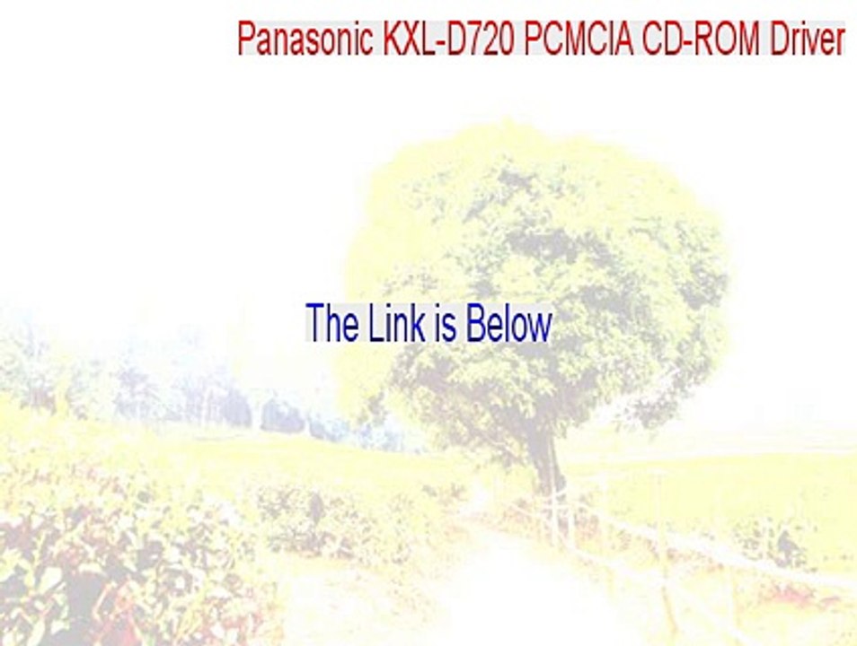 Panasonic KXL-D720 PCMCIA CD-ROM Driver Full Download - Panasonic KXL-D720 PCMCIA CD-ROM Driver (2015)