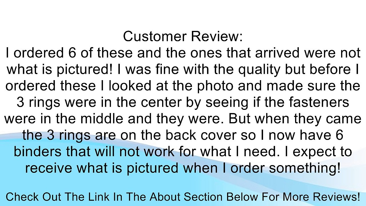 Wilson Jones Round Ring Binder, 368, Basic, 1/2 Inch, Black (W368-13NB) Review