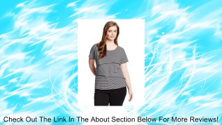 Sag Harbor Women's Plus-Size Stripe Tiered Layered Knit Top Review