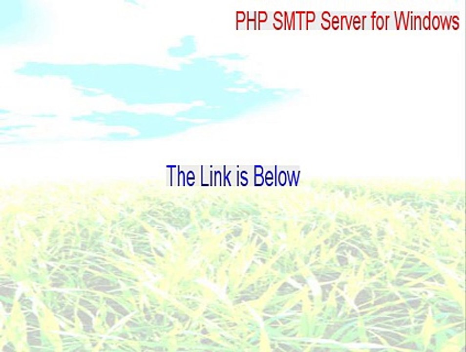 PHP SMTP Server for Windows Key Gen [Free Download]