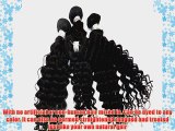 Vedar Beauty Women's Brazilian Curly Virgin Hair Bundle Deep Curly 12-28Inch Natural Color
