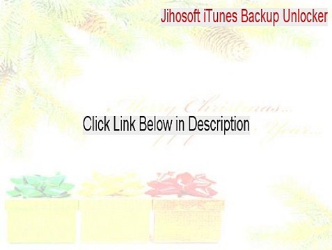 Jihosoft iTunes Backup Unlocker Crack - jihosoft itunes backup unlocker crack 2015