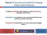 Mortgage Brokers email lists for business leads and ROI