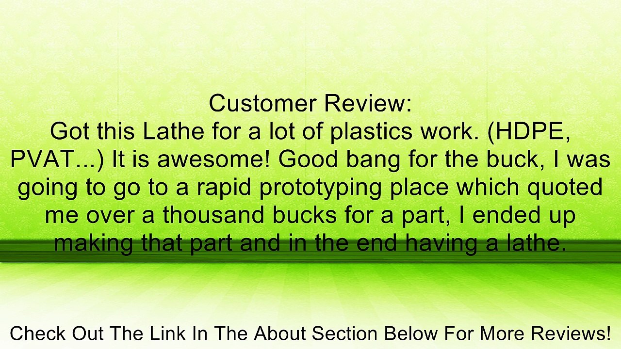 Grizzly G4000 Bench Lathe, 9 x 19-Inch Review