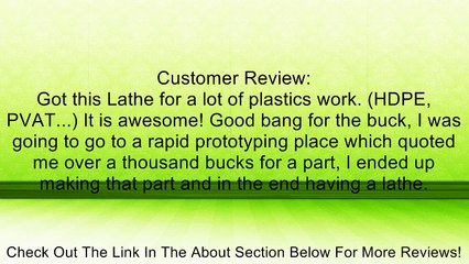 Grizzly G4000 Bench Lathe, 9 x 19-Inch Review