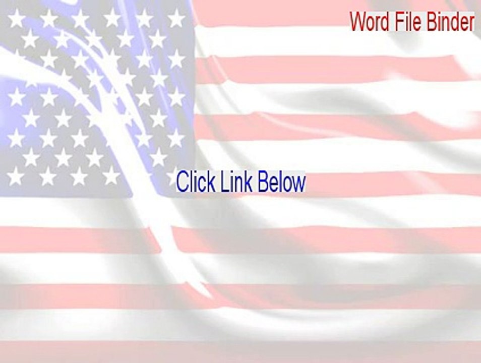 Word File Binder Full [Instant Download]