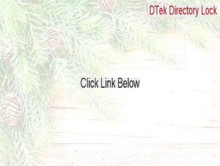 DTek Directory Lock Full [Download Now 2015]