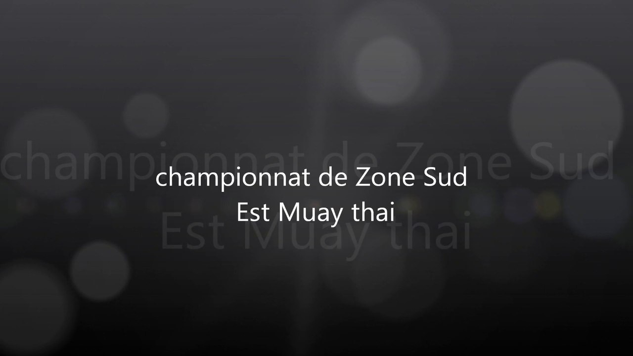 joris championnat de Zone Sud Est Muay thai marseille