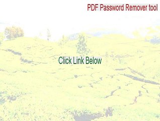 PDF Password Remover tool Keygen - Free Download (2015)