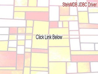 StelsMDB JDBC Driver Download (Instant Download 2015)