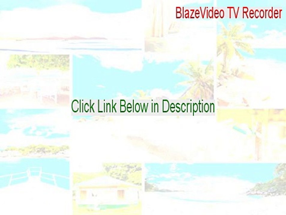 BlazeVideo TV Recorder Full (Instant Download 2015)