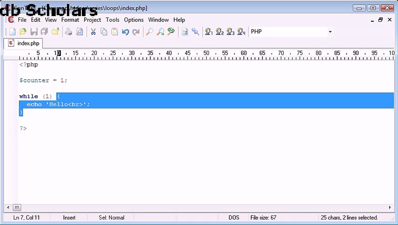 PHP Lecture (25) while Loop_x264