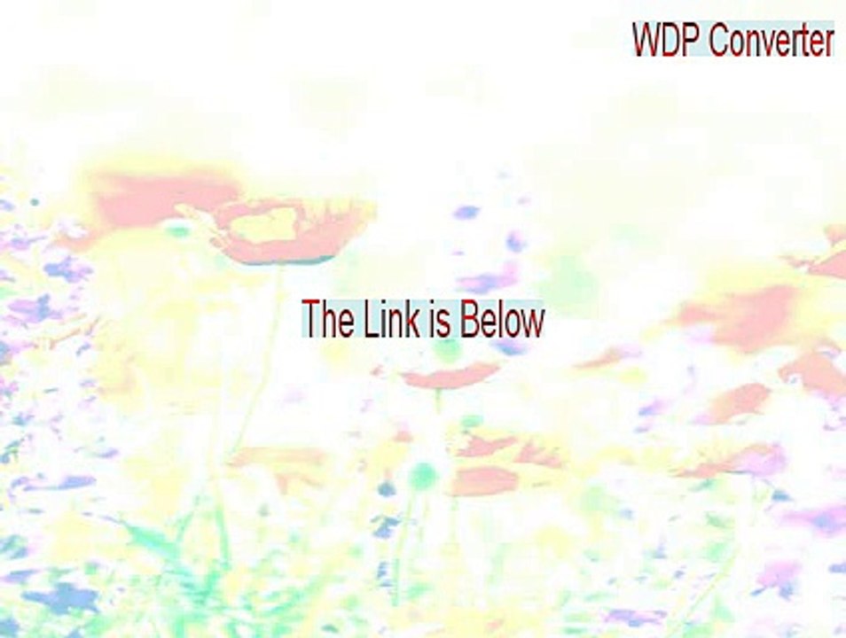 WDP Converter Crack (Legit Download 2015)