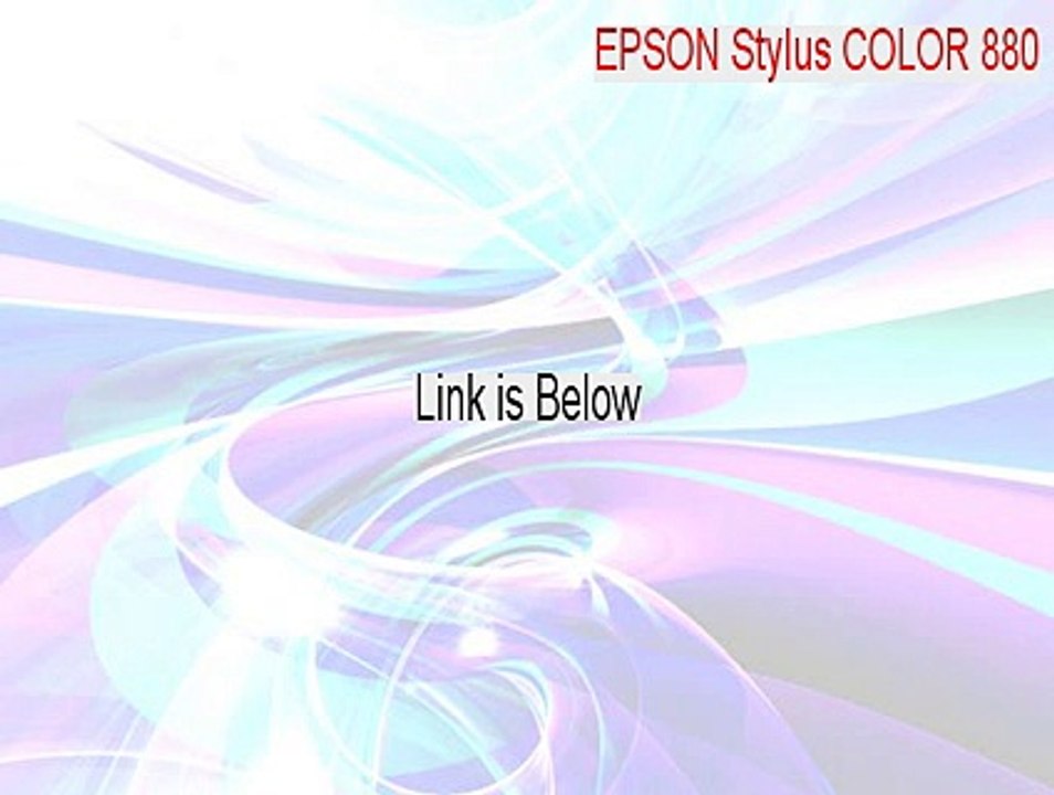 EPSON Stylus COLOR 880 Full - Download Now [2015]