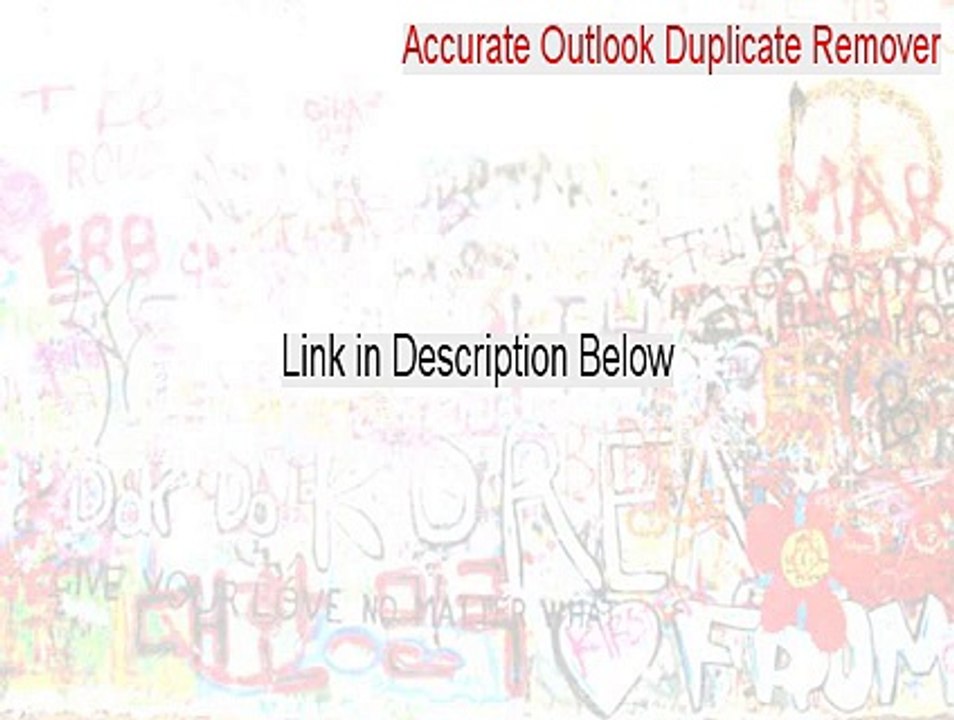 Accurate Outlook Duplicate Remover Download - accurate outlook duplicate remover how to use [2015]